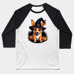 Halloween Pembroke Welsh Corgi Dog #2 Baseball T-Shirt